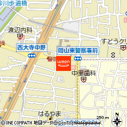 モミジヤスポーツ　西大寺本店付近の地図