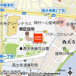 マルナカ西大寺店付近の地図