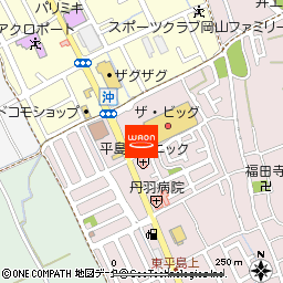 ザ・ビッグ平島店付近の地図