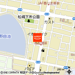 イオンバイクレインボー通り店付近の地図
