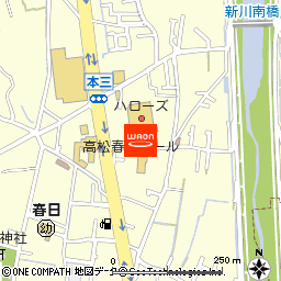 ザグザグ春日付近の地図