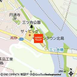 ザ・ビッグ北島店付近の地図