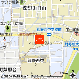 マックスバリュ龍野西店付近の地図