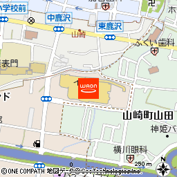 イオン山崎店付近の地図