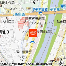 マルナカ青山店付近の地図