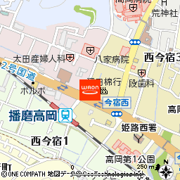 マンガの広場　今宿店付近の地図