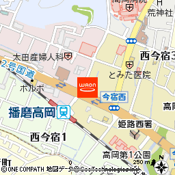 マンガの広場　今宿店付近の地図