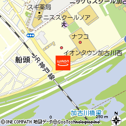 マックスバリュ加古川西店付近の地図
