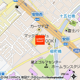 マックスバリュ安田店付近の地図