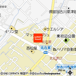 マックスバリュ北在家店付近の地図