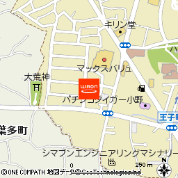 マックスバリュ王子店付近の地図