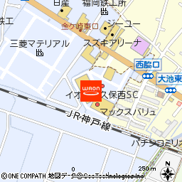 マックスバリュ大久保西店付近の地図