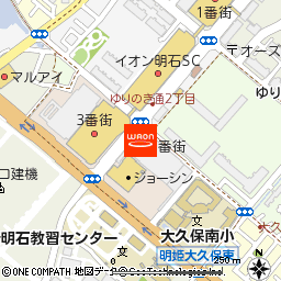 イオン明石ショッピングセンター付近の地図