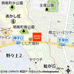 まことや明石明南店付近の地図