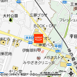 イオン三木店付近の地図