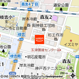 ゆるり玉津店付近の地図