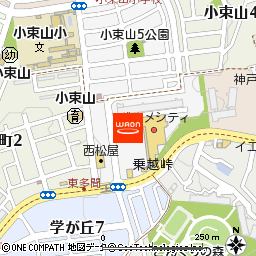 グルメシティ小束山店付近の地図