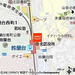 イオンフードスタイル ベルスト鈴蘭台店付近の地図