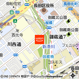 ナポリの窯　長田店付近の地図