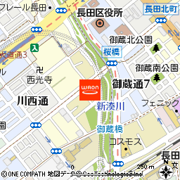 ナポリの窯　長田店付近の地図