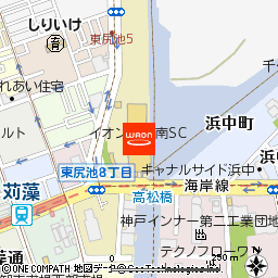 マックスバリュ長田南店付近の地図