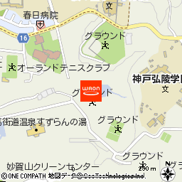 神戸養蜂場付近の地図