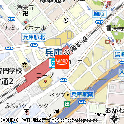 KOHYO兵庫店付近の地図