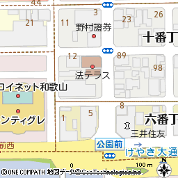 和歌山支店付近の地図