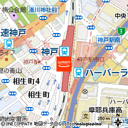 KOHYO神戸店付近の地図