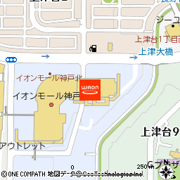 ドコモ取扱店イオンモール神戸北付近の地図
