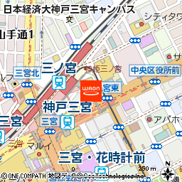 KOHYO三宮店付近の地図
