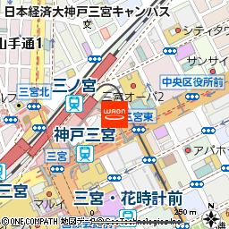 KOHYO三宮店付近の地図