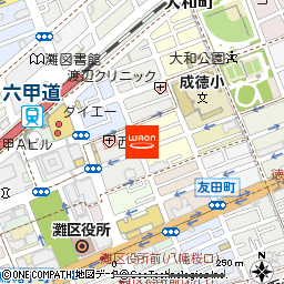 ナポリの窯　六甲店付近の地図