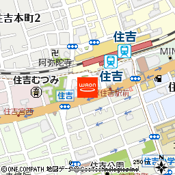 KOHYO住吉店付近の地図