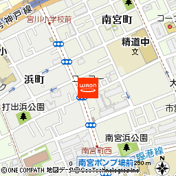 KOHYO芦屋南宮店付近の地図
