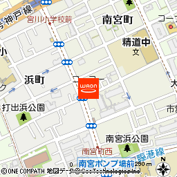 KOHYO芦屋南宮店付近の地図