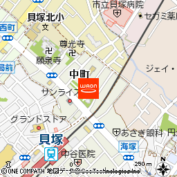 つじよし付近の地図