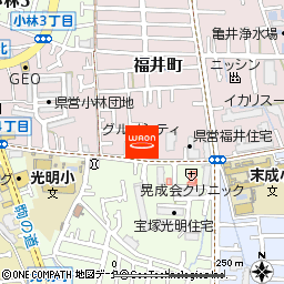 グルメシティ小林店付近の地図