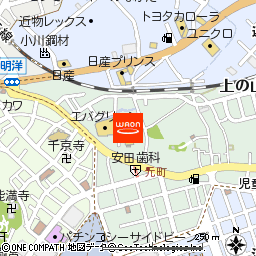 グルメシティ明洋店付近の地図