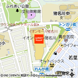 イオン猪名川店付近の地図