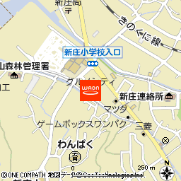 グルメシティ新庄店付近の地図