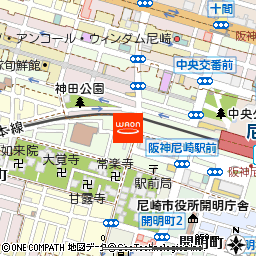 ホテルリブマックス尼崎付近の地図