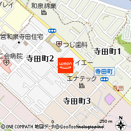 ダイエー和泉店付近の地図