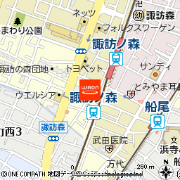 KOHYO諏訪の森店付近の地図