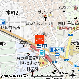 ダイエー豊中駅前店付近の地図