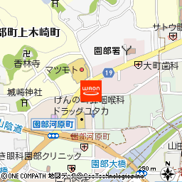 ハートアップ園部付近の地図