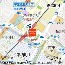 KOHYO堺店付近の地図