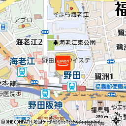 イオンスタイル野田阪神付近の地図