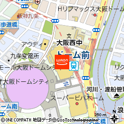 R.O.U大阪ドームシティ店付近の地図