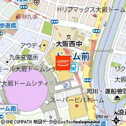 イオンモール大阪ドームシティ付近の地図